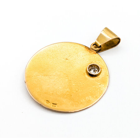Pendant .30ct Mine Cut Egypt Pendant 18ky 224011751