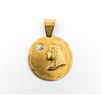 Pendant .30ct Mine Cut Egypt Pendant 18ky 224011751