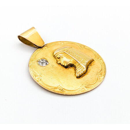Pendant .30ct Mine Cut Egypt Pendant 18ky 224011751