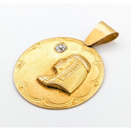 Pendant .30ct Mine Cut Egypt Pendant 18ky 224011751