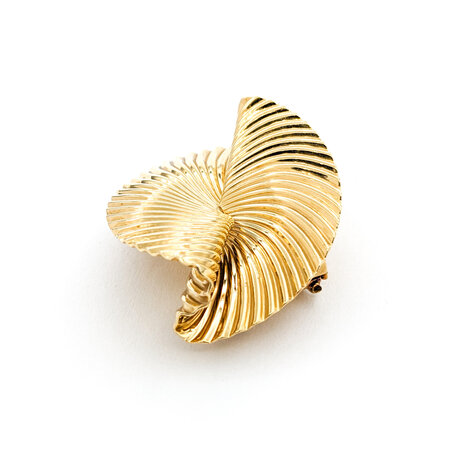 Brooch Tiffany & Co. Schuler Swirl 1.75x1.25" 14ky 224011756