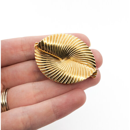 Brooch Tiffany & Co. Schuler Swirl 1.75x1.25" 14ky 224011756