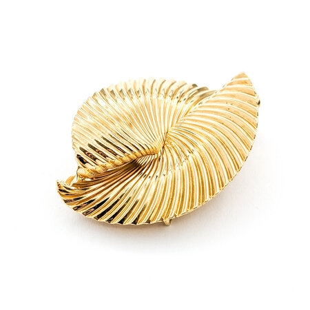 Brooch Tiffany & Co. Schuler Swirl 1.75x1.25" 14ky 224011756