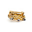 Pendant .30ctw Round Diamonds Scalloped Brooch .66ctw Sapphire 18ky 224011753