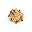 Pendant .30ctw Round Diamonds Scalloped Brooch .66ctw Sapphire 18ky 224011753