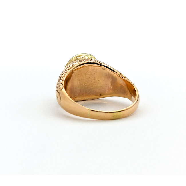 Ring Bezel Set 1ct (9x7mm) Onyx 14ky sz5.5 124010165