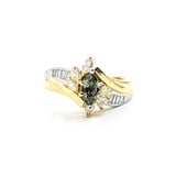  Ring .50ctw Marquise & Baguette Diamonds Diamonds .36ct Marquise Alexandrite 18ky & Plat Sz7 123120102