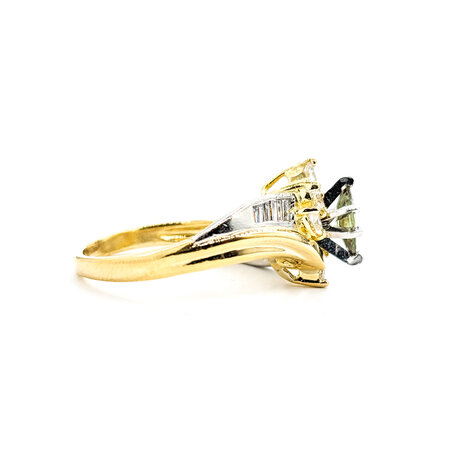 Ring .50ctw Marquise & Baguette Diamonds Diamonds .36ct Marquise Alexandrite 18ky & Plat Sz7 123120102