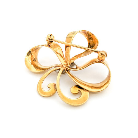 Pendant .10ctw Round Bow Pendant 1.3x1.3 18ky 224011752