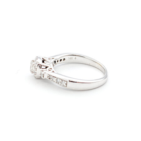 Ring .50ctw Princess Diamonds 14kw sz7 124010311