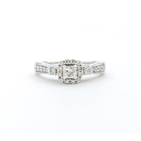 Ring .50ctw Princess Diamonds 14kw sz7 124010311