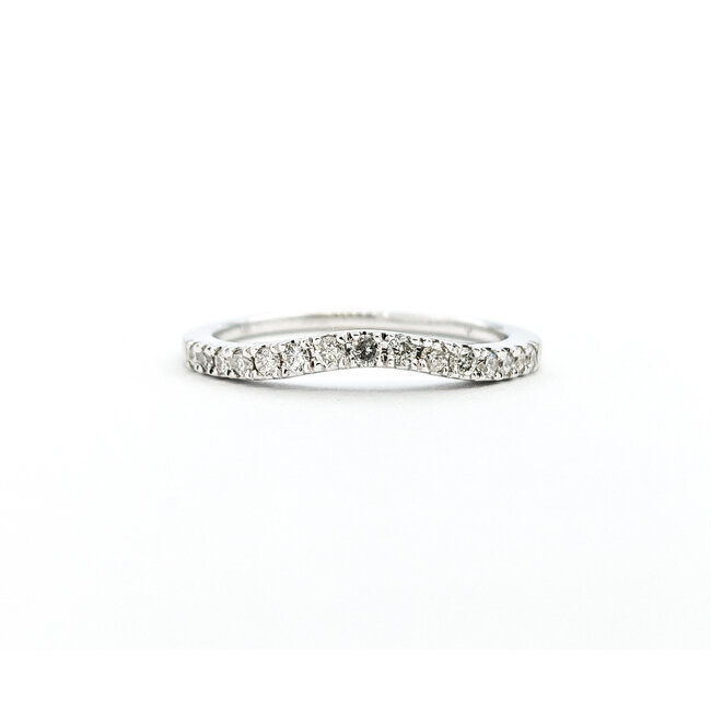 Ring Contour .22ctw Round Diamonds 14kw sz7 124010455