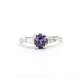  Ring .08ctw Diamonds 1.13ct Purple Spinel 14kw Sz7.5 123110019