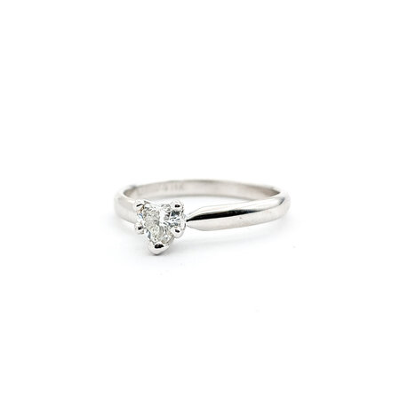 Ring Solitaire .25ct Heart Diamond 14kw sz5 224010302