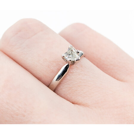 Ring Solitaire .25ct Heart Diamond 14kw sz5 224010302