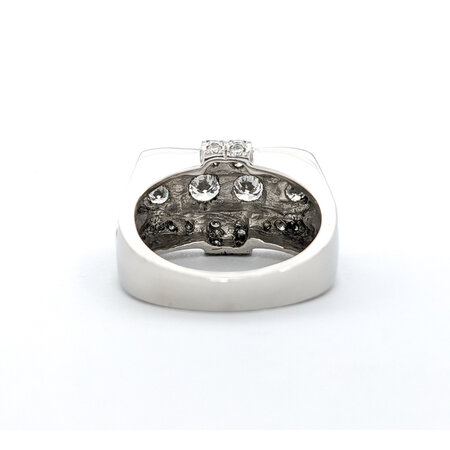 Ring Vintage Mid-Century 3.00ctw Round Diamonds Platinum sz11.5 224010788