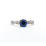 Ring .65ctw Diamonds 1.10ct Sapphire 14kw Sz7 123040052