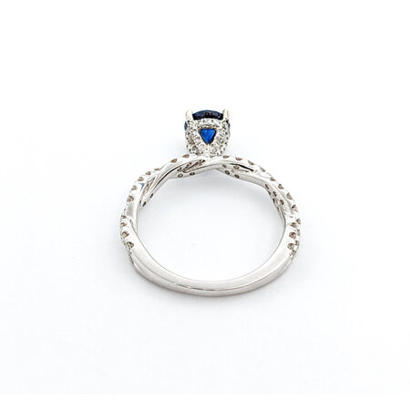 Ring .65ctw Diamonds 1.10ct Sapphire 14kw Sz7 123040052