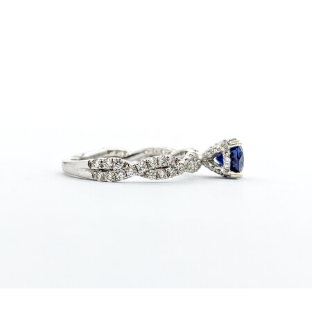 Ring .65ctw Diamonds 1.10ct Sapphire 14kw Sz7 123040052