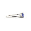 Ring .15ctw Diamond 1.52ct Sapphire Platinum Sz5.5 121030062