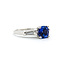 Ring .15ctw Diamond 1.52ct Sapphire Platinum Sz5.5 121030062