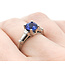Ring .15ctw Diamond 1.52ct Sapphire Platinum Sz5.5 121030062