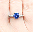 Ring .15ctw Diamond 1.52ct Sapphire Platinum Sz5.5 121030062