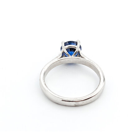 Ring .35ctw Diamonds 1.57ct Sapphire 14kw Sz5.5 123040070