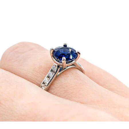 Ring .35ctw Diamonds 1.57ct Sapphire 14kw Sz5.5 123040070