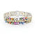Bracelet 13.50ctw Multiple Shape Diamonds 29.64ctw Multi Color Sapphires 14kw 7" 16mm 224023253