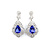 Earrings Dangle 2.34ctw Round Diamonds 9.17ctw Tanzanite 43x23mm 18kw 224024153