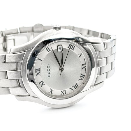 Watch Gucci 5500M Silver Dial 34mm Stainless Steel 7" 124026004