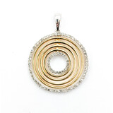  Pendant 6 Circles .20ctw Round Diamonds 30x23mm 14ktt " 224021001