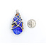 Pendant Custom .06ctw Round Diamonds 45.3ct Australian Boulder Opal .06ctw Pink Sapphire 2x1"mm 900pt " 124021250