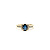 Ring .12ctw Round Diamonds 1.10ct Sapphire 14ky sz7.5 224020164