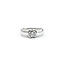 Ring Half Bezel Set, 5mm Band .40ct Round Diamond 900pt sz5.5 124020300