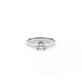  Ring Tiffany & Co. Lucida .48ct Square Radiant Diamond 950pt sz6.5 124020301