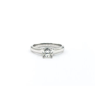 Ring Tiffany & Co. Lucida .48ct Square Radiant Diamond 950pt sz6.5 124020301