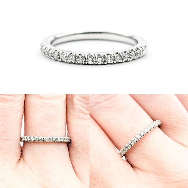 Ring Stackable .20ctw Round Diamonds 14kw sz6.75 124010454