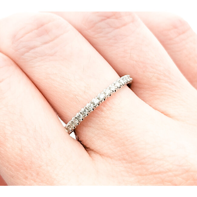 Ring Stackable .20ctw Round Diamonds 14kw sz6.75 124010454