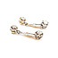 Earrings Dangle 1.00ctw Round Diamonds Mid Century 25x7mm 14ktt 224024454