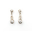 Earrings Dangle 1.00ctw Round Diamonds Mid Century 25x7mm 14ktt 224024454