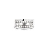  Ring 1.50ctw Princess/Baguette Diamonds 18kw Sz6.5 223100114