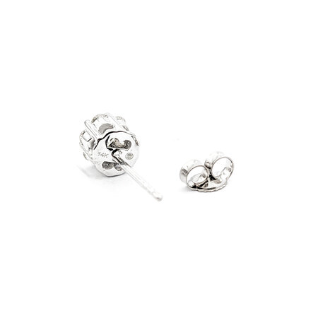 Earrings .50ctw Round Diamonds Cocktail Stud 6mm 14kw 124024002