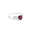 Ring Vintage .20ctw Tapered Baguette Diamonds .64ct Ruby 900pt sz8 124020183