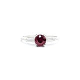  Ring Vintage .20ctw Tapered Baguette Diamonds .64ct Ruby 900pt sz8 124020183