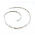 Necklace Bar Link .50ctw Round Single Cut Diamonds 14kw 17" 3.5mm 224022002