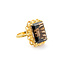 Ring 16x12mm Smoky Topaz Quartz 18ky Sz7.5 223060053