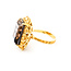 Ring 16x12mm Smoky Topaz Quartz 18ky Sz7.5 223060053
