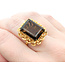 Ring 16x12mm Smoky Topaz Quartz 18ky Sz7.5 223060053